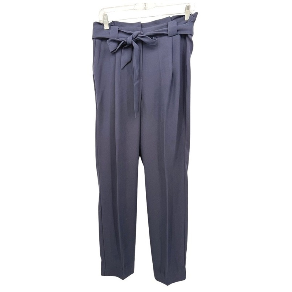 Express Dress Pants High Waist Tie Belt Paperbag Office Attire Career Trousers 4 - Picture 1 of 11